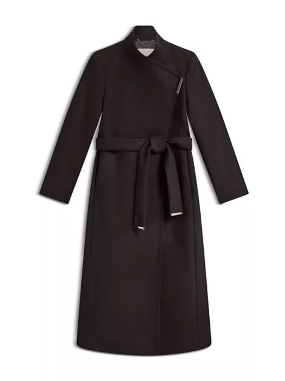 NWOT Ted Baker Rose Wool Wrap coat Black